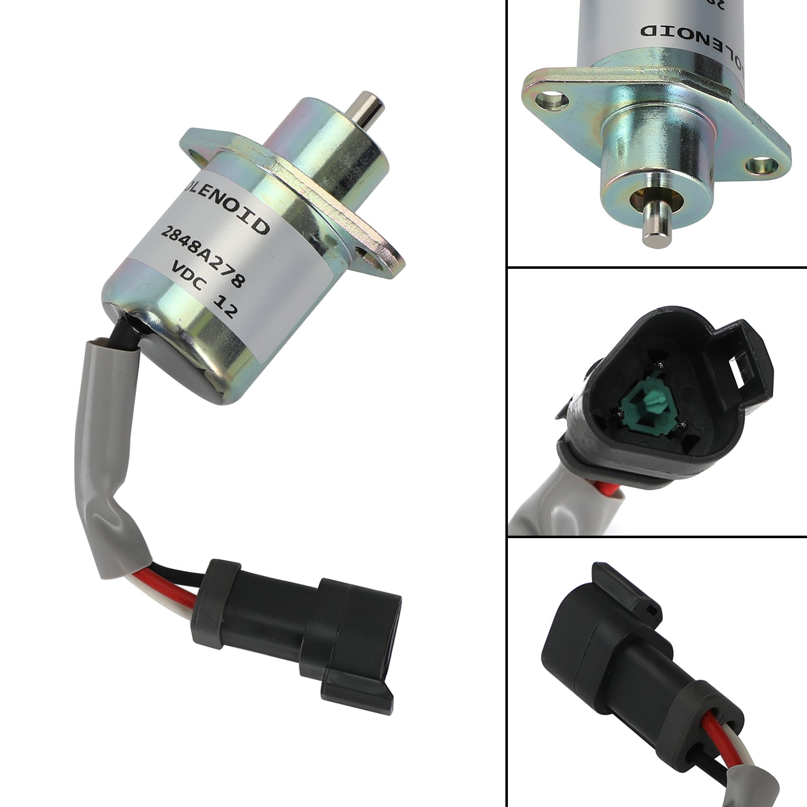 For Caterpillar Cat 216 226 236 246 Skid Steer Fuel Shut Off Solenoid 2848A278