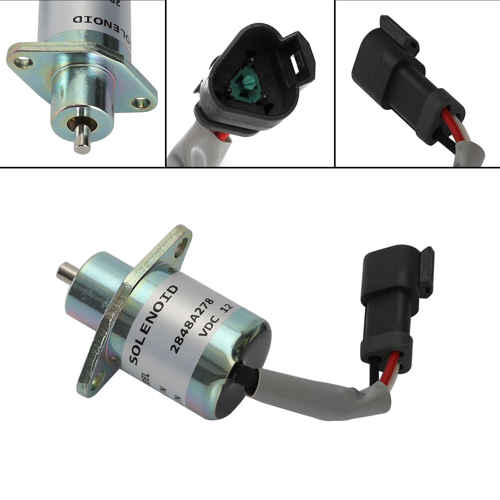 For Caterpillar Cat 216 226 236 246 Skid Steer Fuel Shut Off Solenoid 2848A278