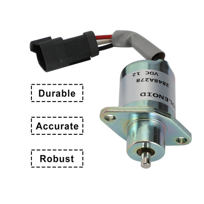 For Caterpillar Cat 216 226 236 246 Skid Steer Fuel Shut Off Solenoid 2848A278