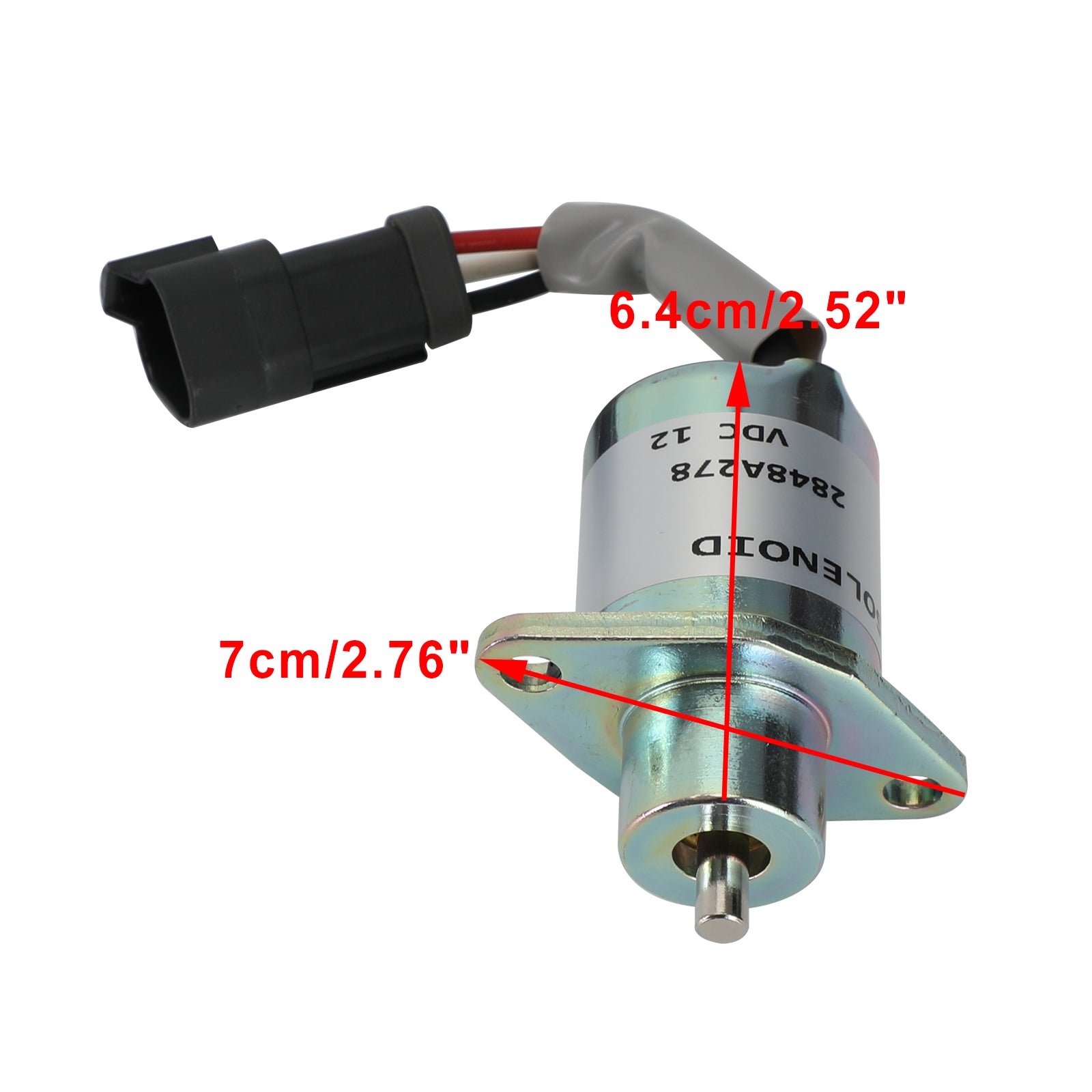For Caterpillar Cat 216 226 236 246 Skid Steer Fuel Shut Off Solenoid 2848A278