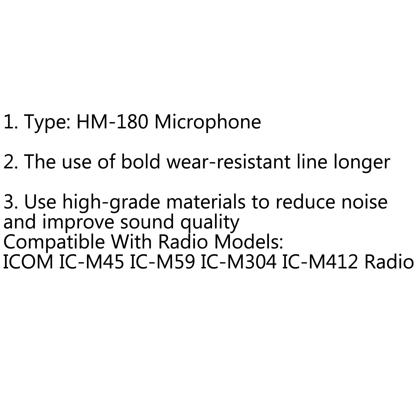 5Pcs HM-164B Marine Microphone For ICOM IC-M304 IC-M412 Radio