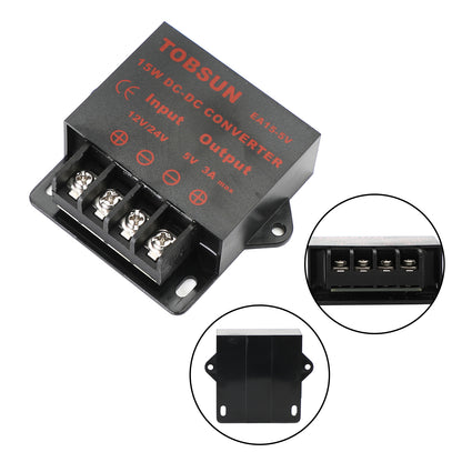 DC Voltage Regulator Buck Converter DC 12V/24V To DC 5V 3A 15W Step Down Reducer