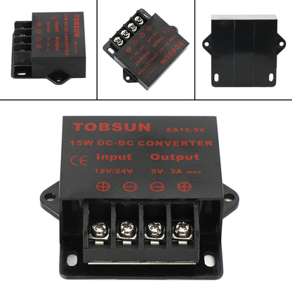 DC Voltage Regulator Buck Converter DC 12V/24V To DC 5V 3A 15W Step Down Reducer