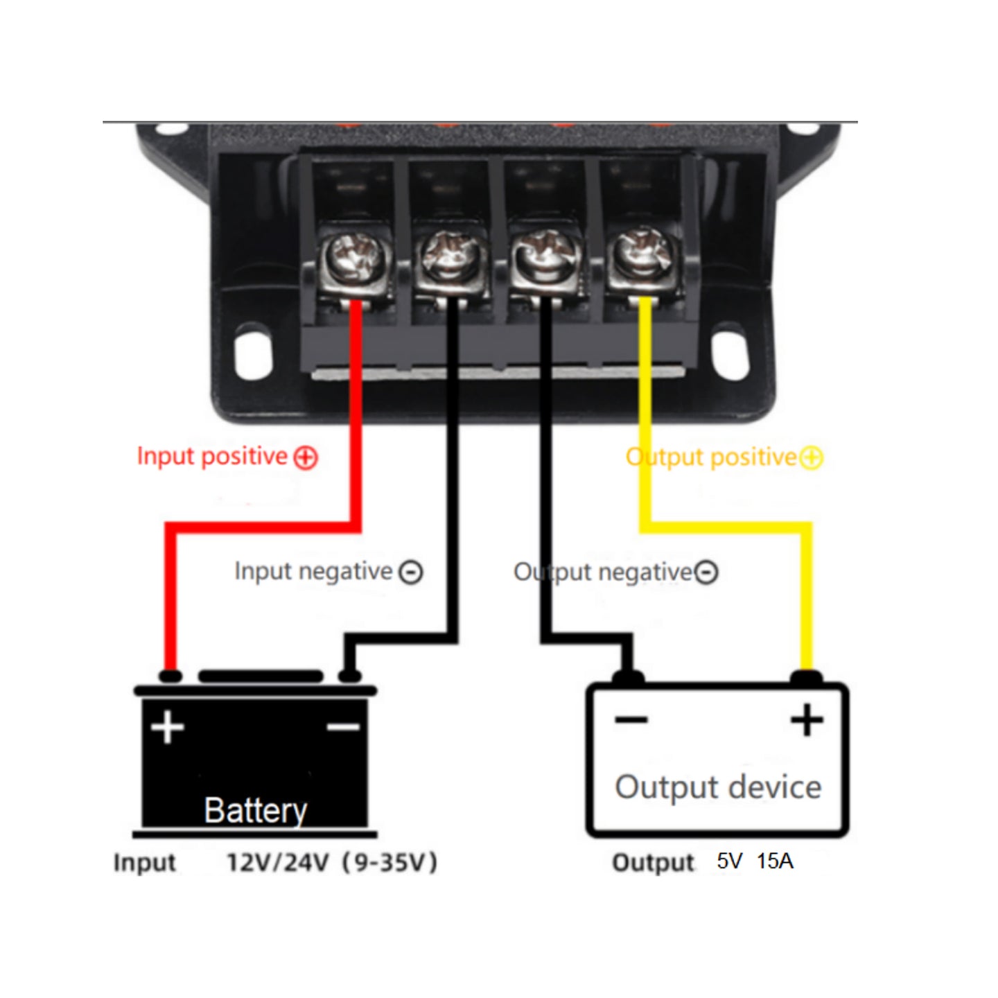 DC 12V/24V Step Down To DC 5V 15A 75W Voltage Regulator Reducer Power Converter