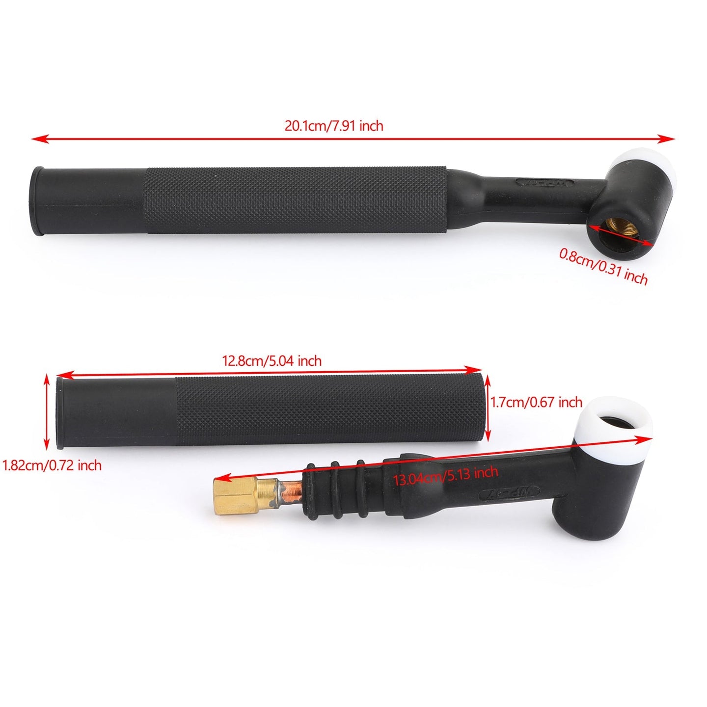 WP-17F TIG Welding Torch Head body Flexible 150Amp Air-Cooled With Handle