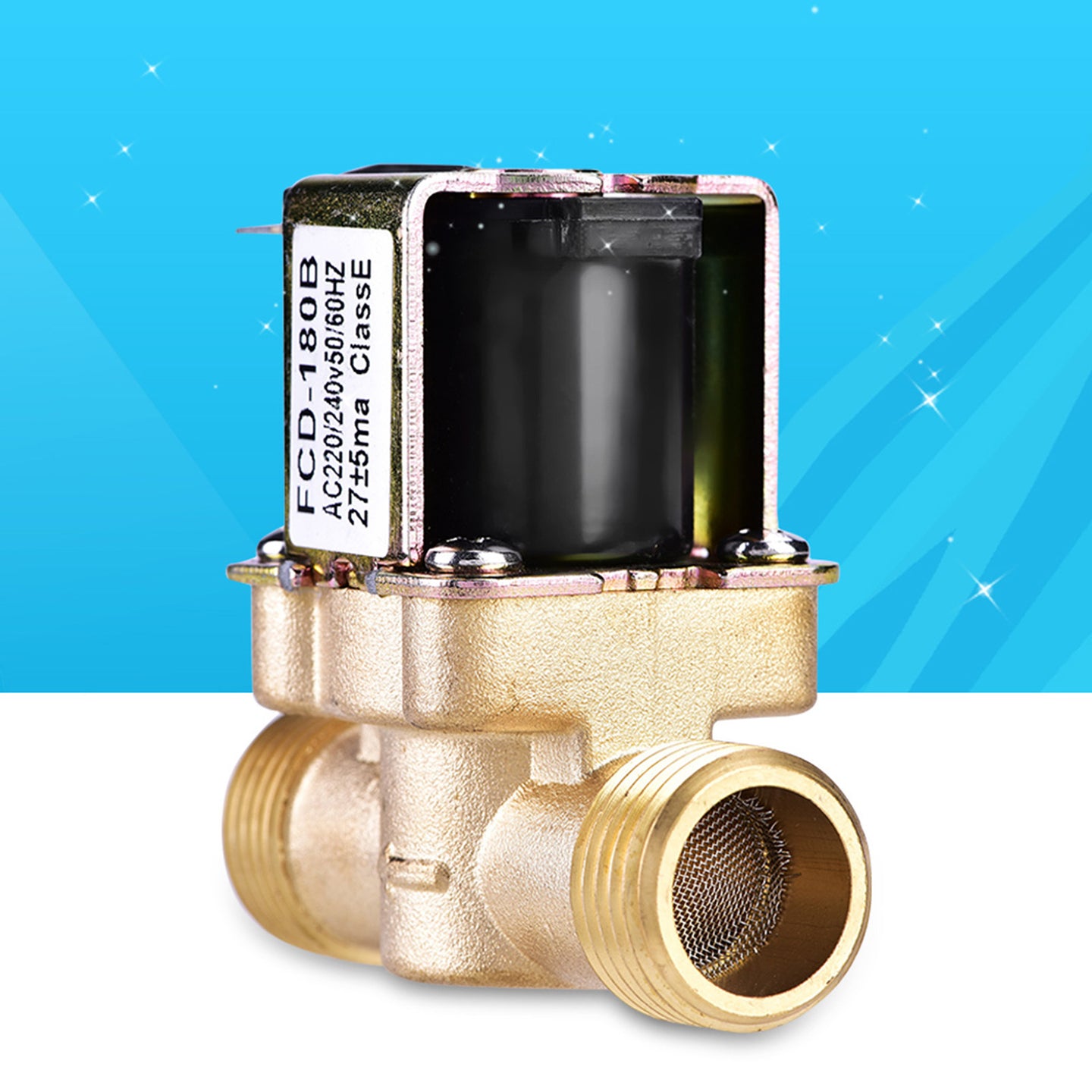 1/2" AC 220V Normally Closed Brass Electric Solenoid Valve For Water Control