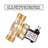 1/2" AC 220V Normally Closed Brass Electric Solenoid Valve For Water Control