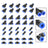 40Pcs Quick 6mm OD 1/4" Plastic Pneumatic Push Connector Air Line Fittings