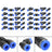40Pcs Quick 6mm OD 1/4" Plastic Pneumatic Push Connector Air Line Fittings