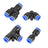 40Pcs Quick 6mm OD 1/4" Plastic Pneumatic Push Connector Air Line Fittings