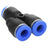 40Pcs Quick 6mm OD 1/4" Plastic Pneumatic Push Connector Air Line Fittings