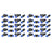 40Pcs Quick 6mm OD 1/4" Plastic Pneumatic Push Connector Air Line Fittings