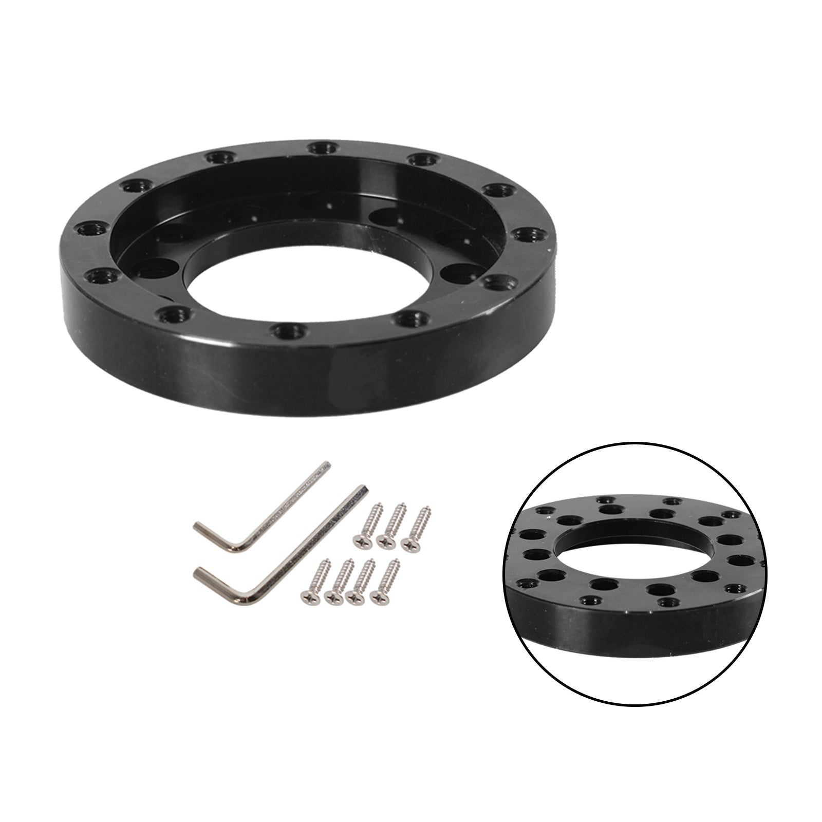 70MM Steering Wheel Adapter Plate 24 hole for Logitech G25 G27 Sparco Stock Set