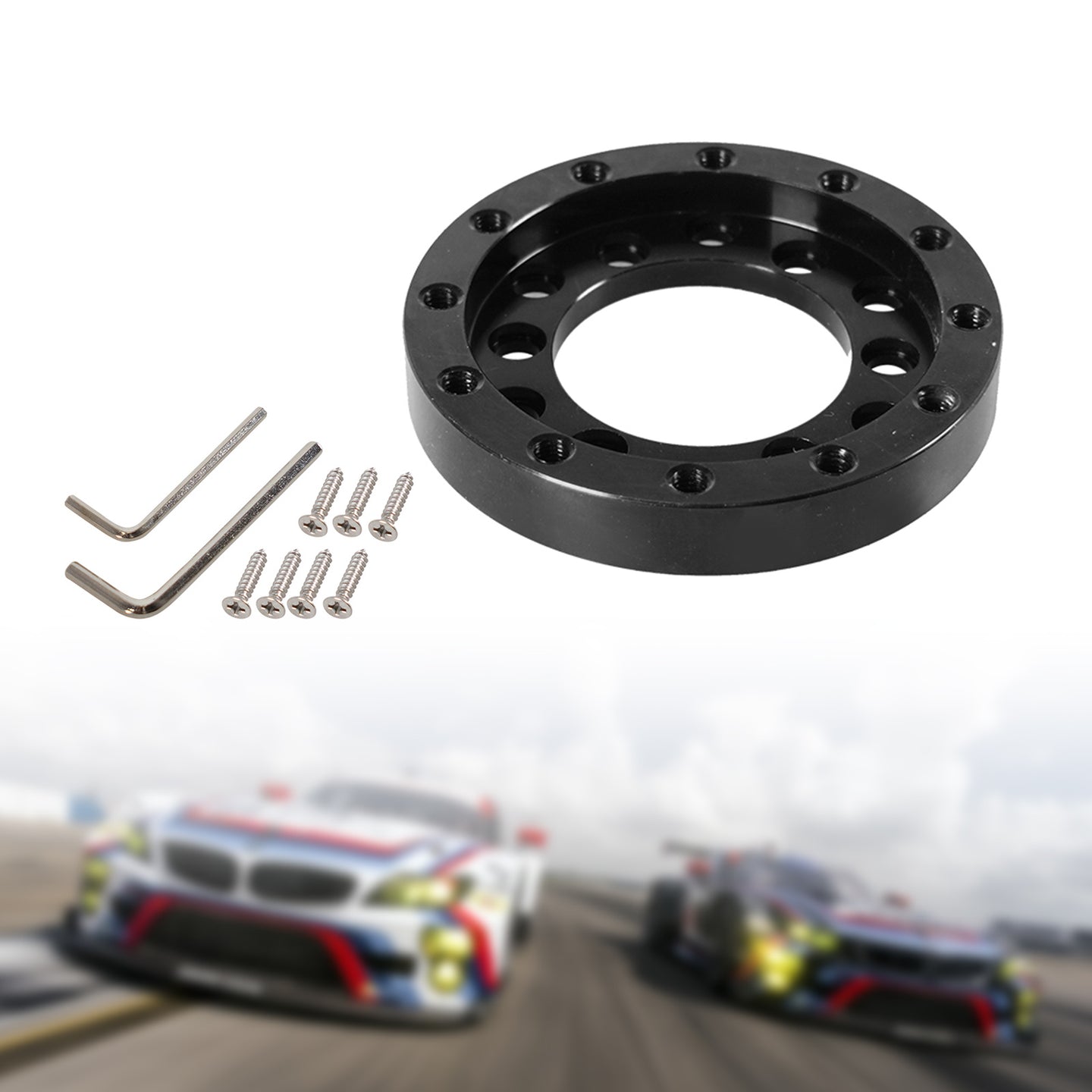 70MM Steering Wheel Adapter Plate 24 hole for Logitech G25 G27 Sparco Stock Set