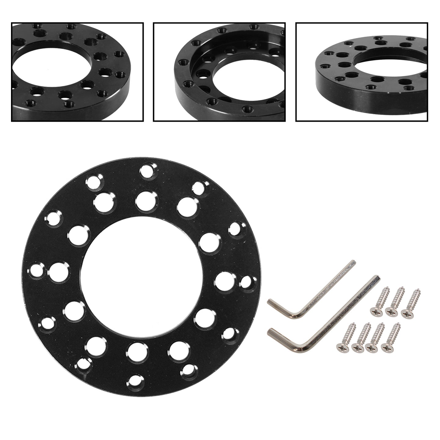 70MM Steering Wheel Adapter Plate 24 hole for Logitech G25 G27 Sparco Stock Set