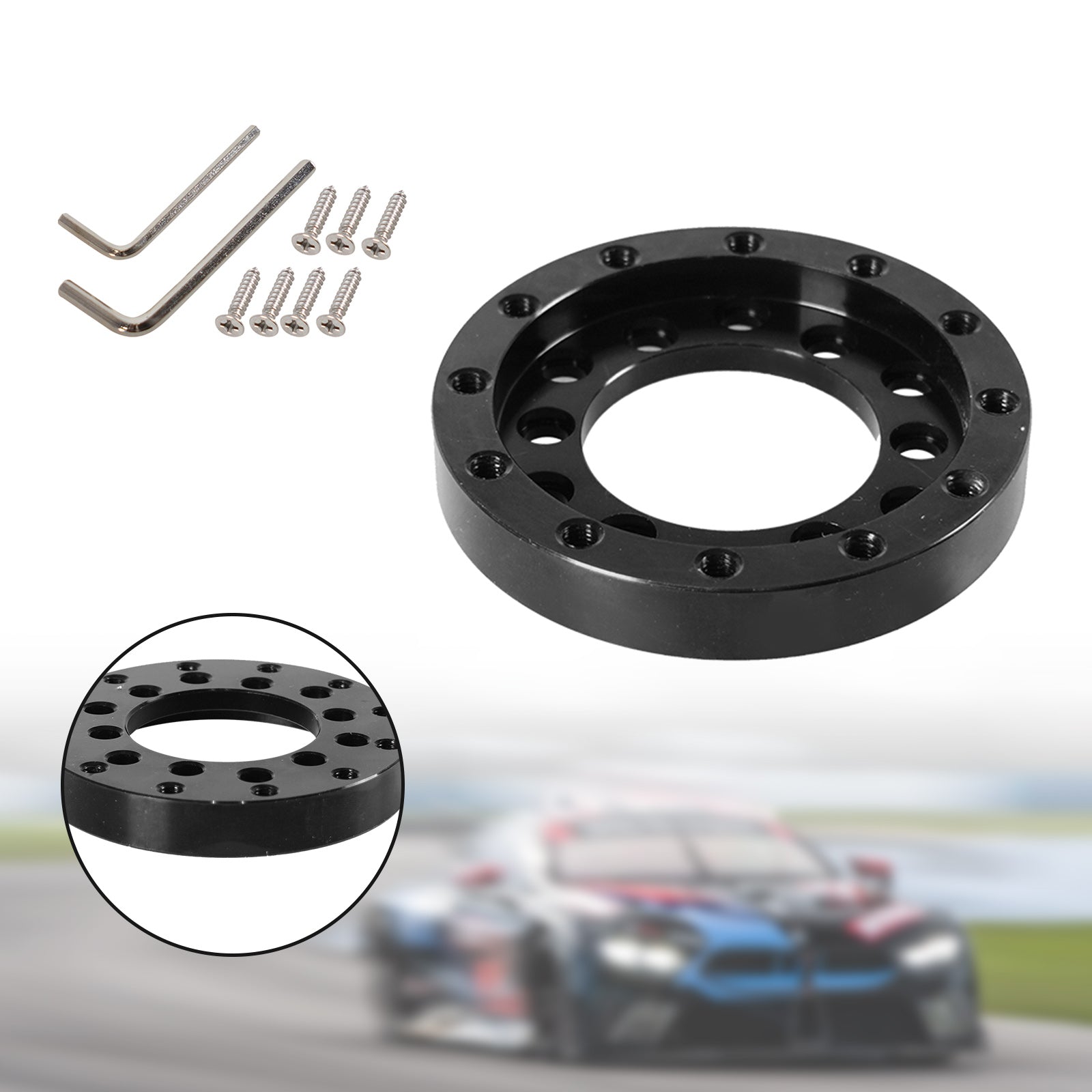 70MM Steering Wheel Adapter Plate 24 hole for Logitech G25 G27 Sparco Stock Set