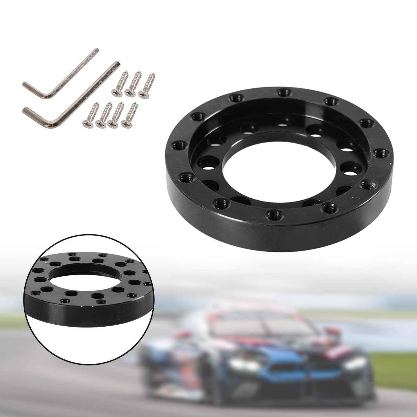 70MM Steering Wheel Adapter Plate 24 hole for Logitech G25 G27 Sparco Stock Set