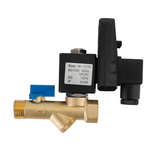 1/2" Automatic Electronic Timed Air Compressor Condensate Auto Drain Valve, AC110V / One-body Type
