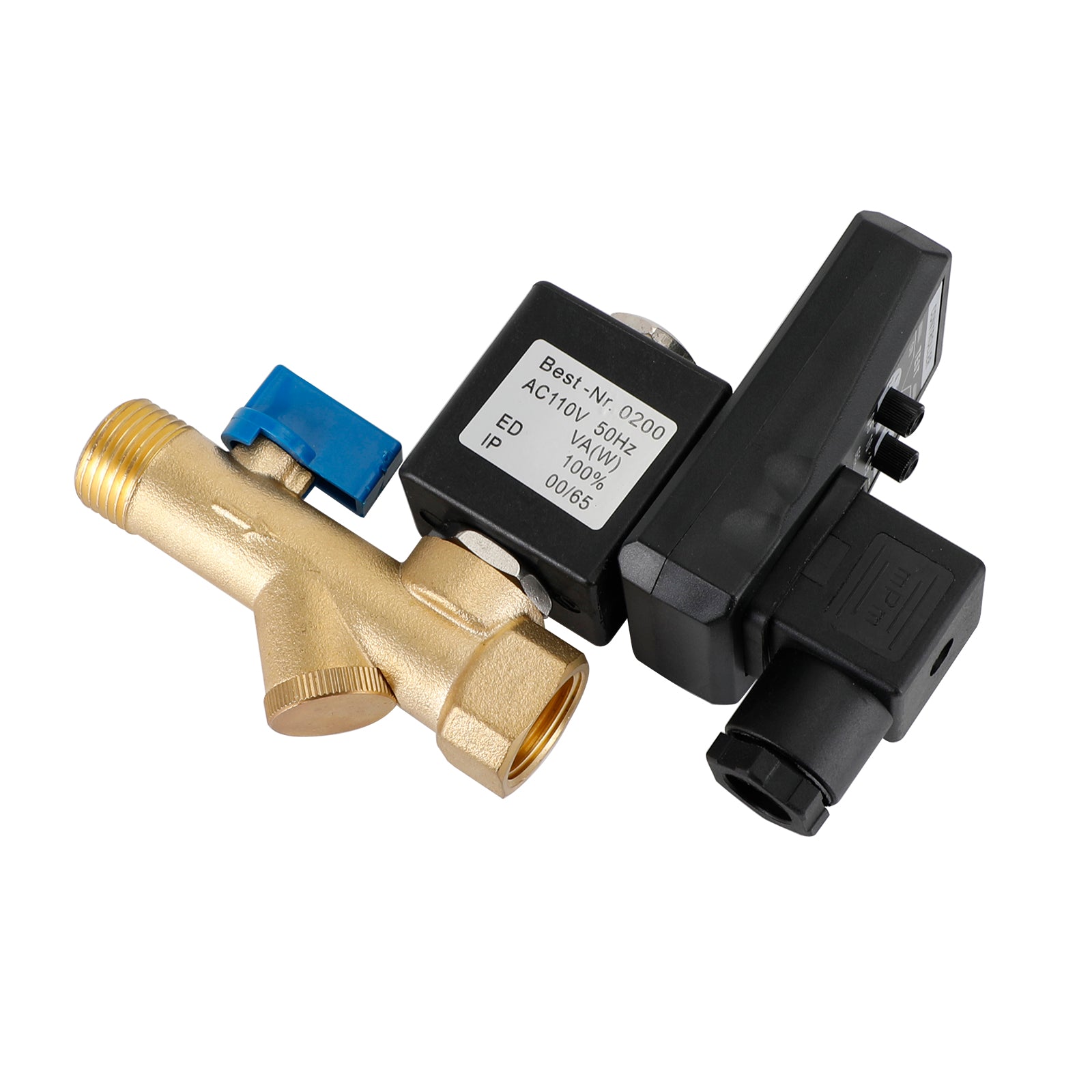 1/2" Automatic Electronic Timed Air Compressor Condensate Auto Drain Valve, AC110V / One-body Type