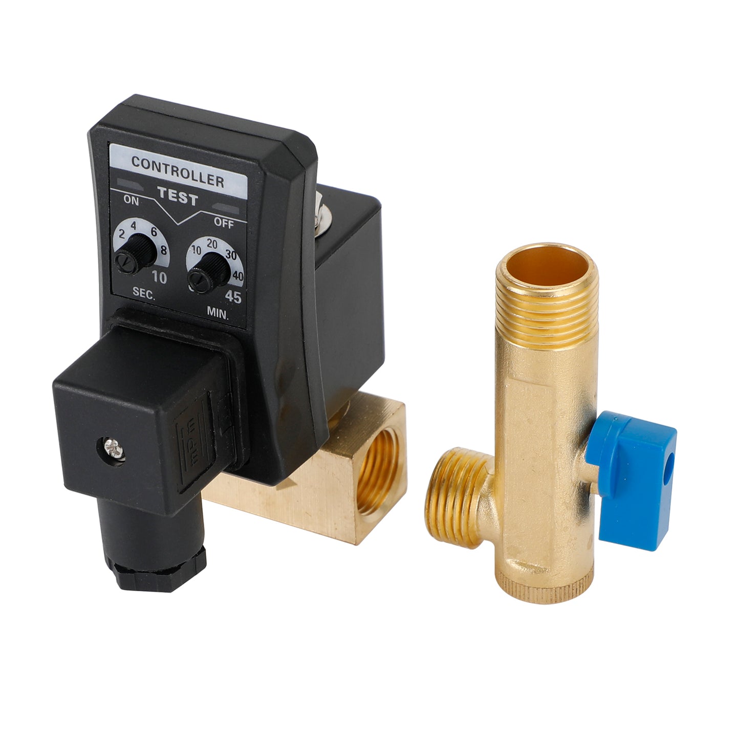 1/2" Automatic Electronic Timed Air Compressor Condensate Auto Drain Valve, AC220V / Split-body Type