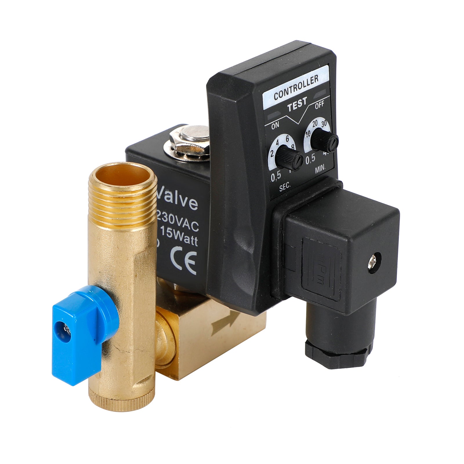 1/2" Automatic Electronic Timed Air Compressor Condensate Auto Drain Valve, AC220V / Split-body Type