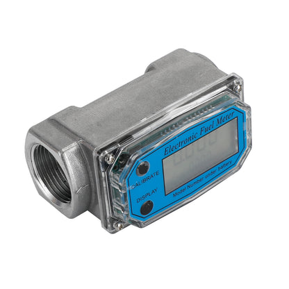 1Inch Turbine Digital Diesel Fuel Flow Meter Oval Gear Flow Gauge BSPT/NPT