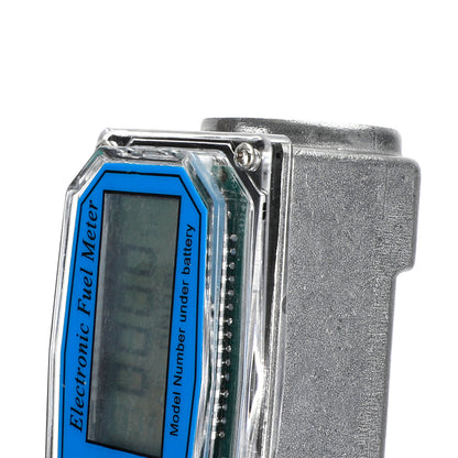 1Inch Turbine Digital Diesel Fuel Flow Meter Oval Gear Flow Gauge BSPT/NPT