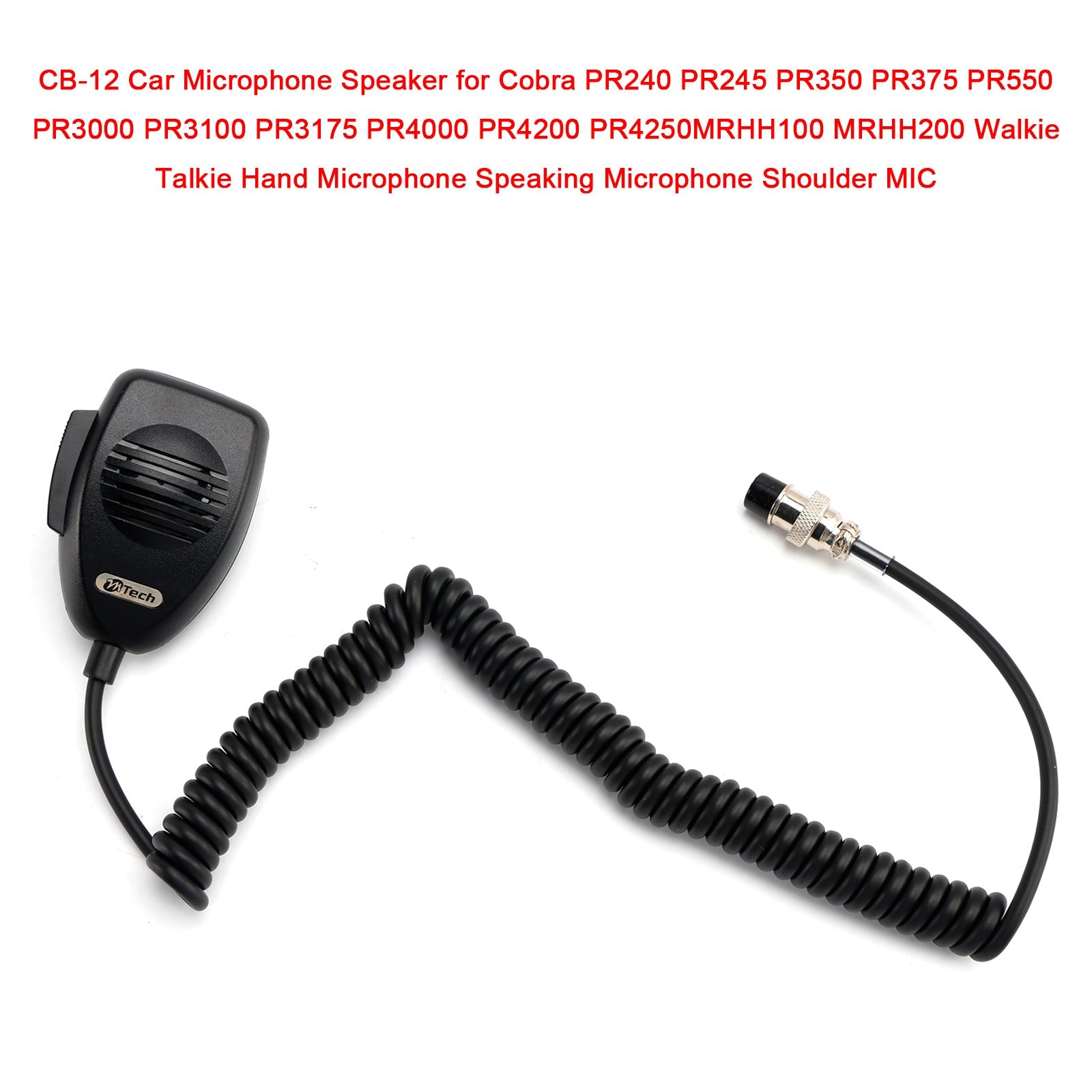 CB-12 Car Microphone Speaker for PR240 PR245 PR350 PR375 PR550 PR3000 PR3100