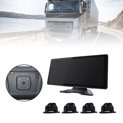 10.36inch Monitor DVR Driving Video Recorder Touch Screen GPS AI for RV Truck Bus