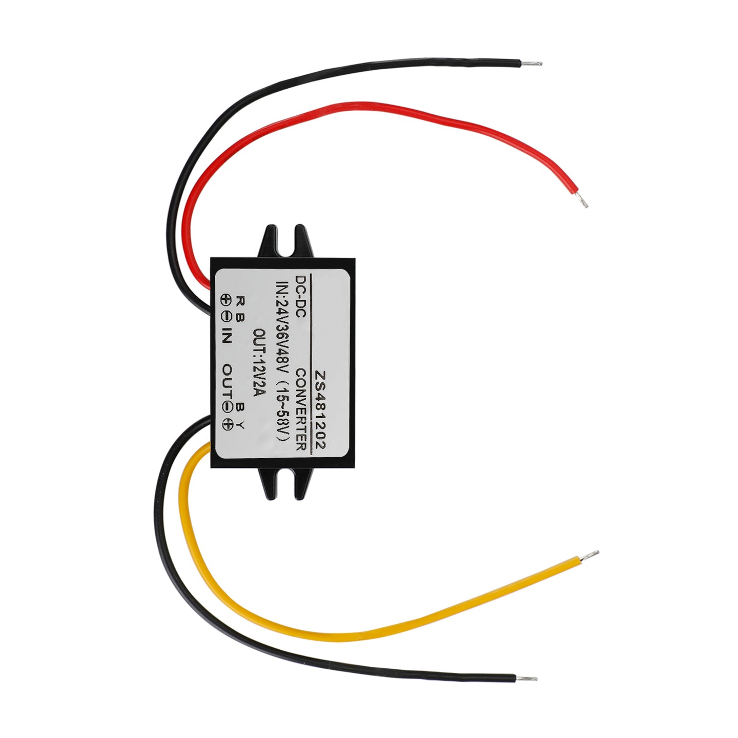 Waterproof DC-DC Converter 24V 36V 48V Step Down to 12V Power Supply Module, 2A