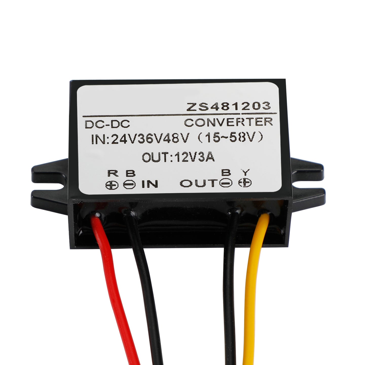 Waterproof DC-DC Converter 24V 36V 48V Step Down to 12V Power Supply Module, 3A
