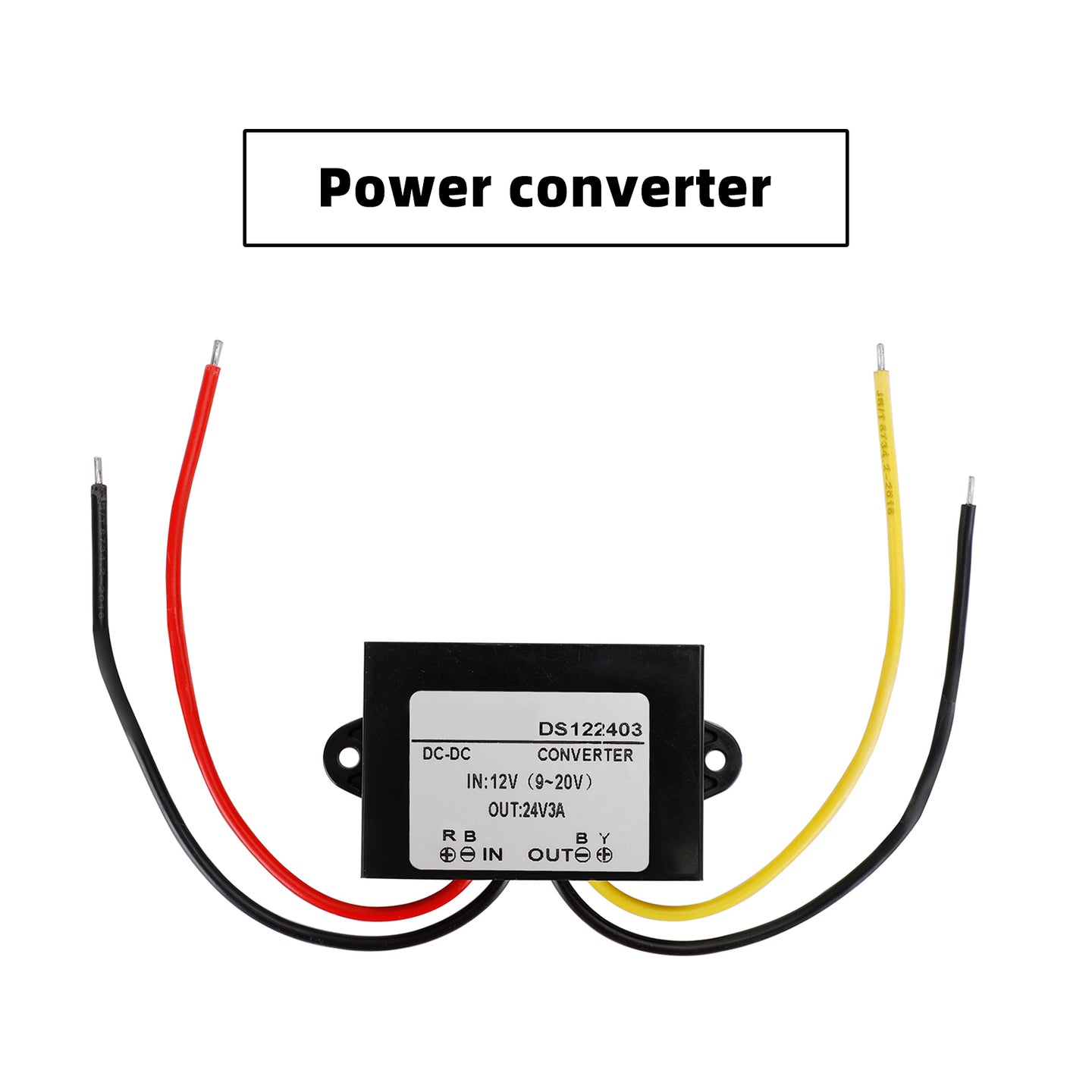 Waterproof DC-DC Boost Step-Up Converter 12V to 24V Car Power Supply Module, 3A