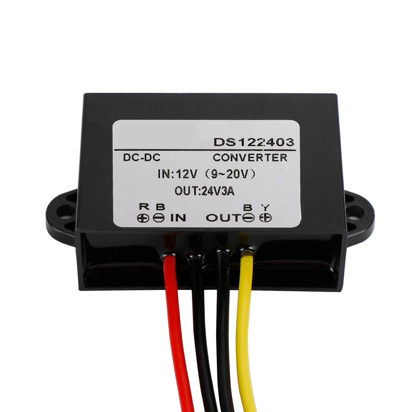 Waterproof DC-DC Boost Step-Up Converter 12V to 24V Car Power Supply Module, 3A