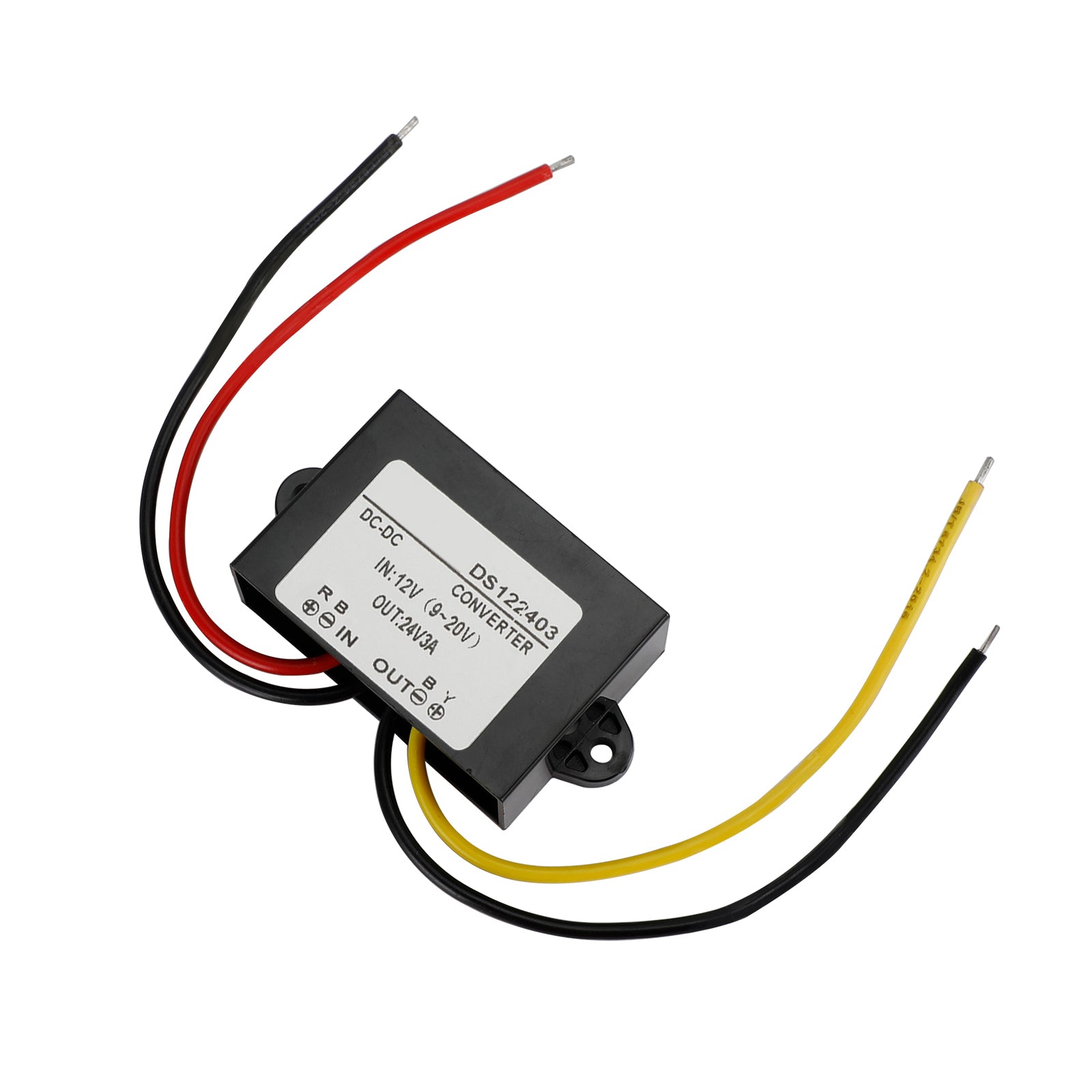 Waterproof DC-DC Boost Step-Up Converter 12V to 24V Car Power Supply Module, 3A