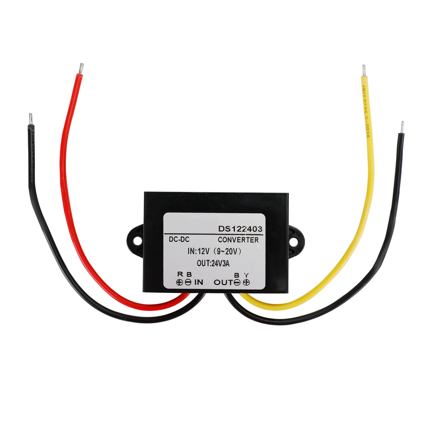 Waterproof DC-DC Boost Step-Up Converter 12V to 24V Car Power Supply Module, 3A