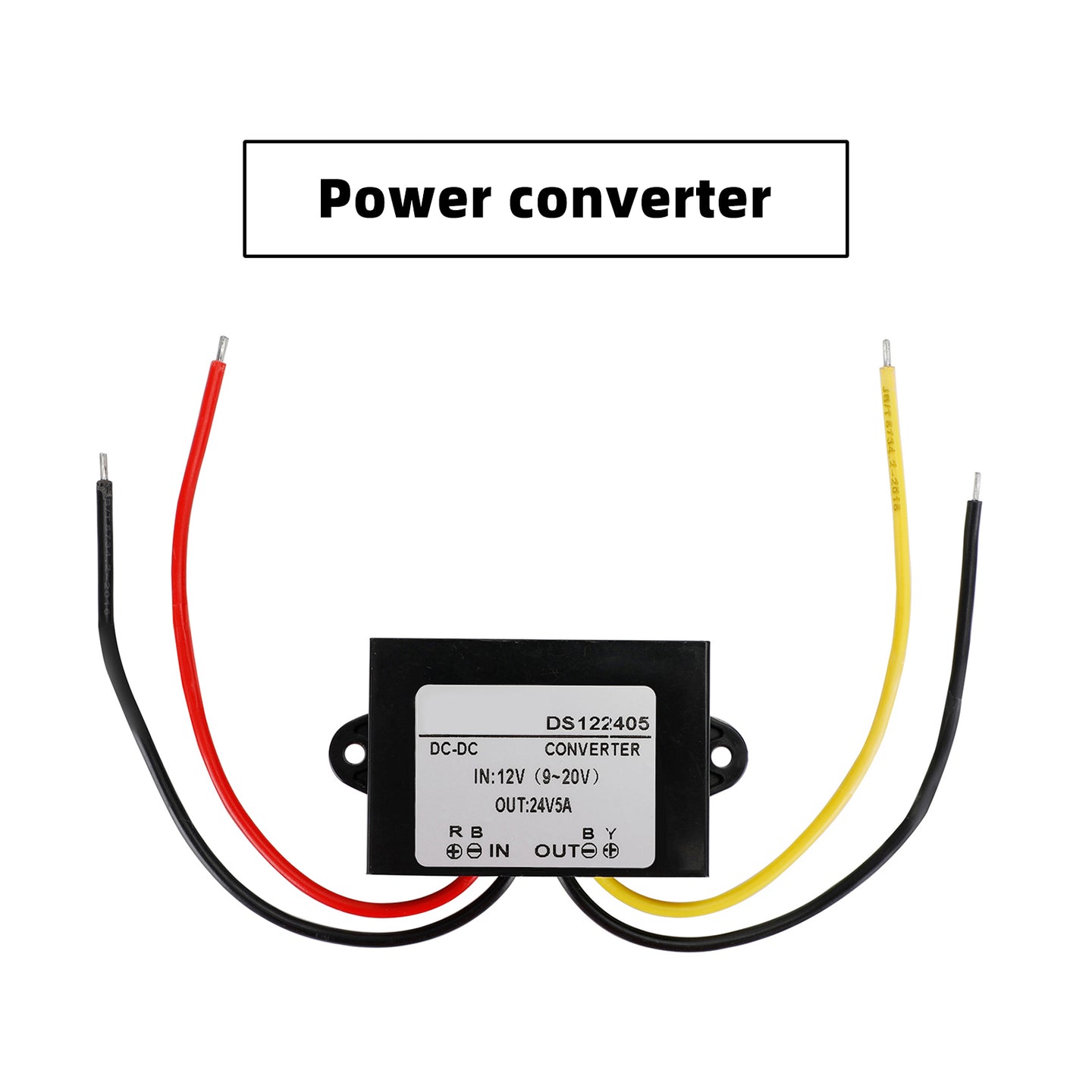 Waterproof DC-DC Boost Step-Up Converter 12V to 24V Car Power Supply Module, 5A