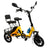Yellow Electric Trike with Long-Lasting Battery & Comfort