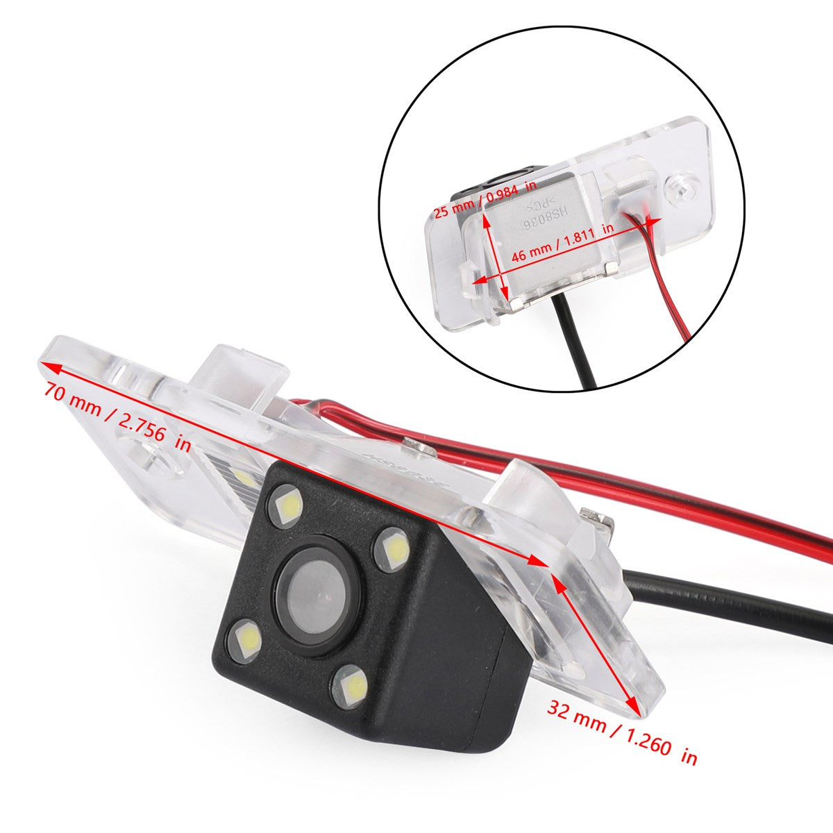 Car Backup Camera Wireless 4LED for Audi A8 A6 A4 A3 Q7 S5 S6 S8 RS4 RS6 A4L/Q5