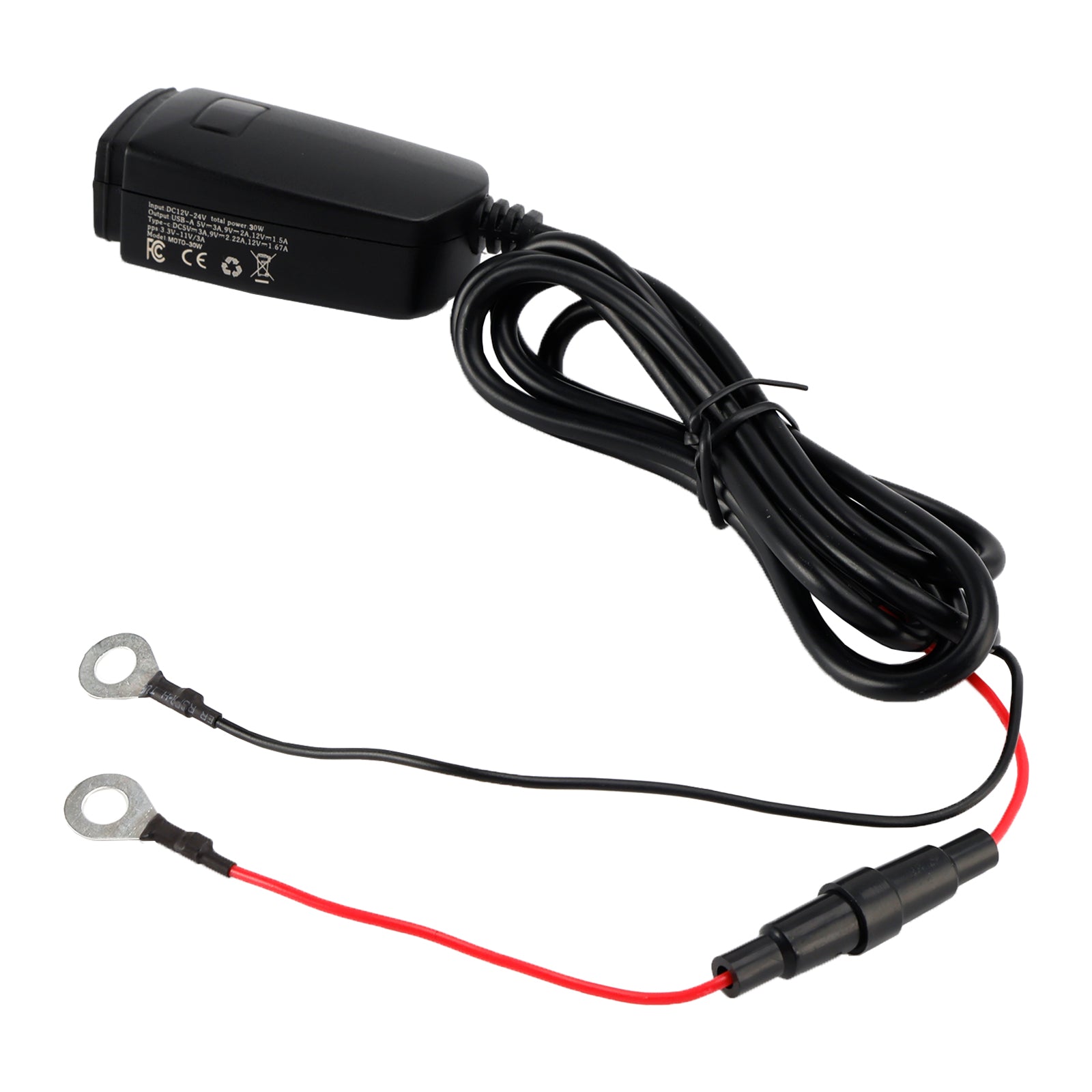 Motorcycle USB Super Fast Charging Handlebar Holder PD+QC3.0 Tpye-C Mobile Phone