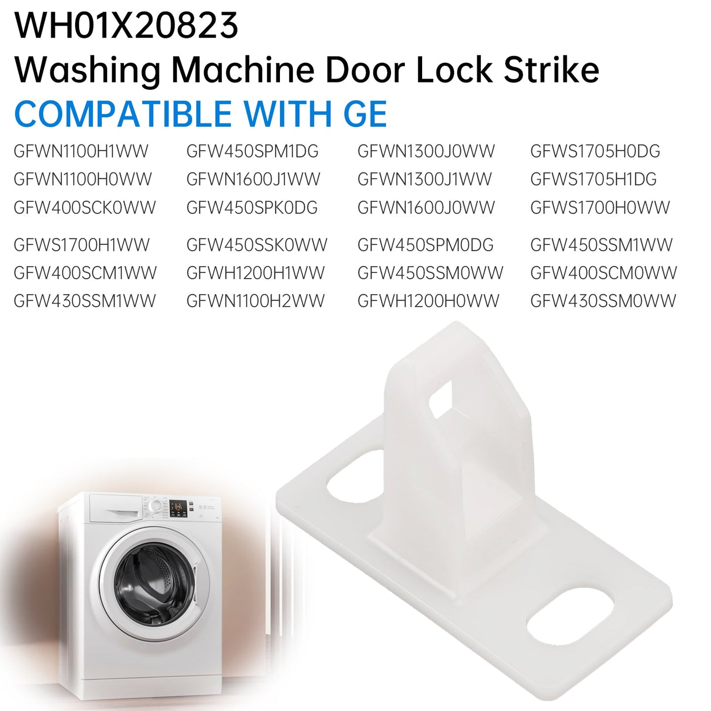 WH01X20823 GE Hotpoint Washer Door Lock Strike – Compatible Replacement Part AP6004903 PS11736830