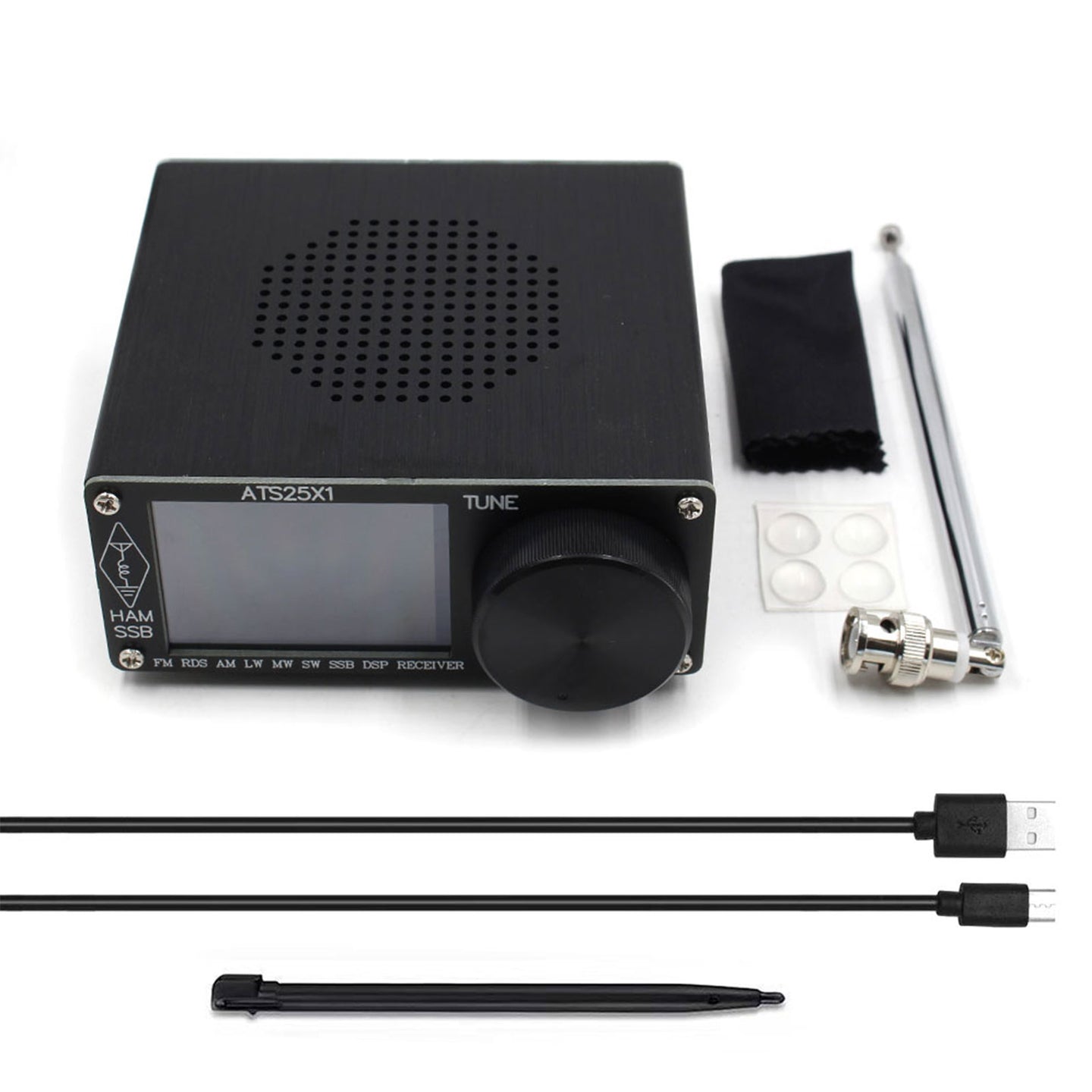 New ATS-25X1 Si4732 All Band DSP Radio Receiver FM LW MW SW w/ 2.4inch Touch Screen