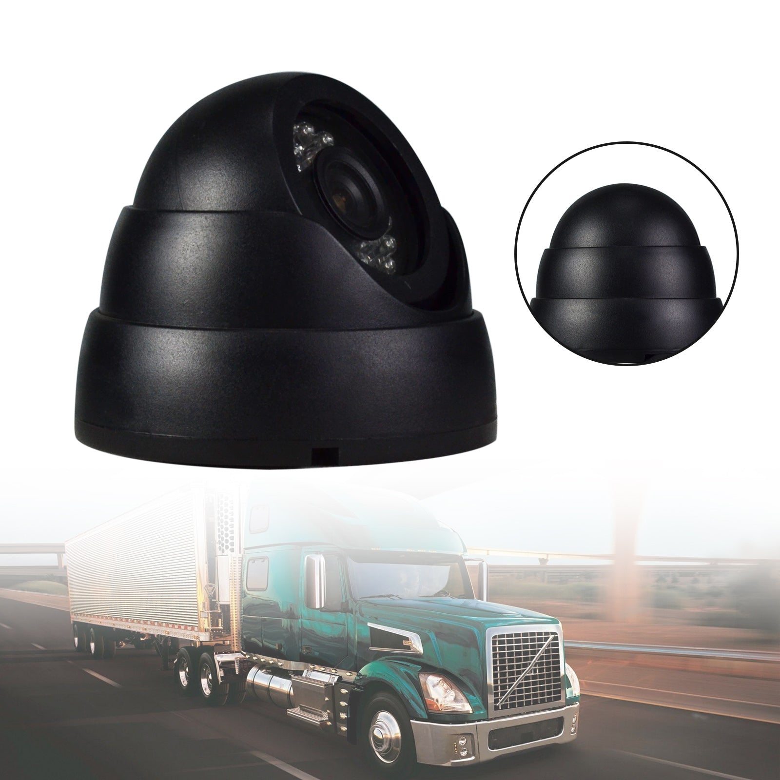 24 LED IR Night Vision Car Rear View Reverse Backup Camera For 12V 24V Bus Truck