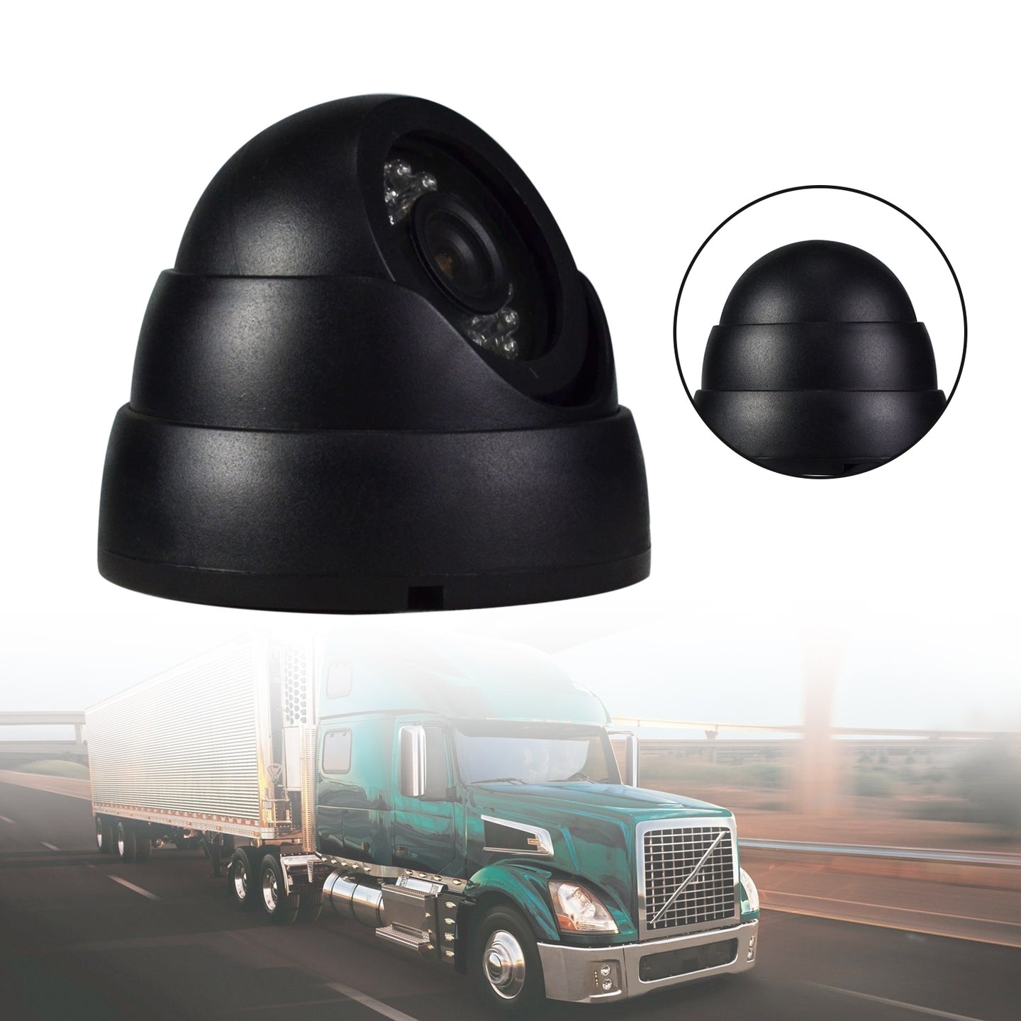 24 LED IR Night Vision Car Rear View Reverse Backup Camera For 12V 24V Bus Truck