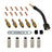 24 Pcs 15AK MIG/MAG Welding Torch Contact Tips Holder Gas Nozzle Swan Neck Parts