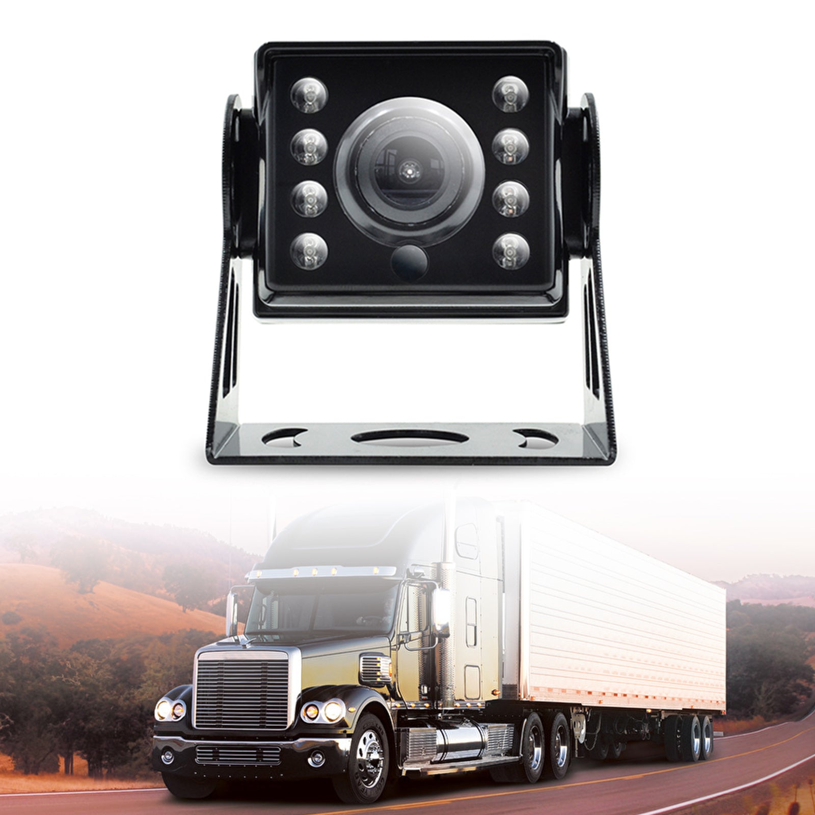 Waterproof 8 LED IR Night View Rear View Reverse Backup Camera For Bus Truck RV
