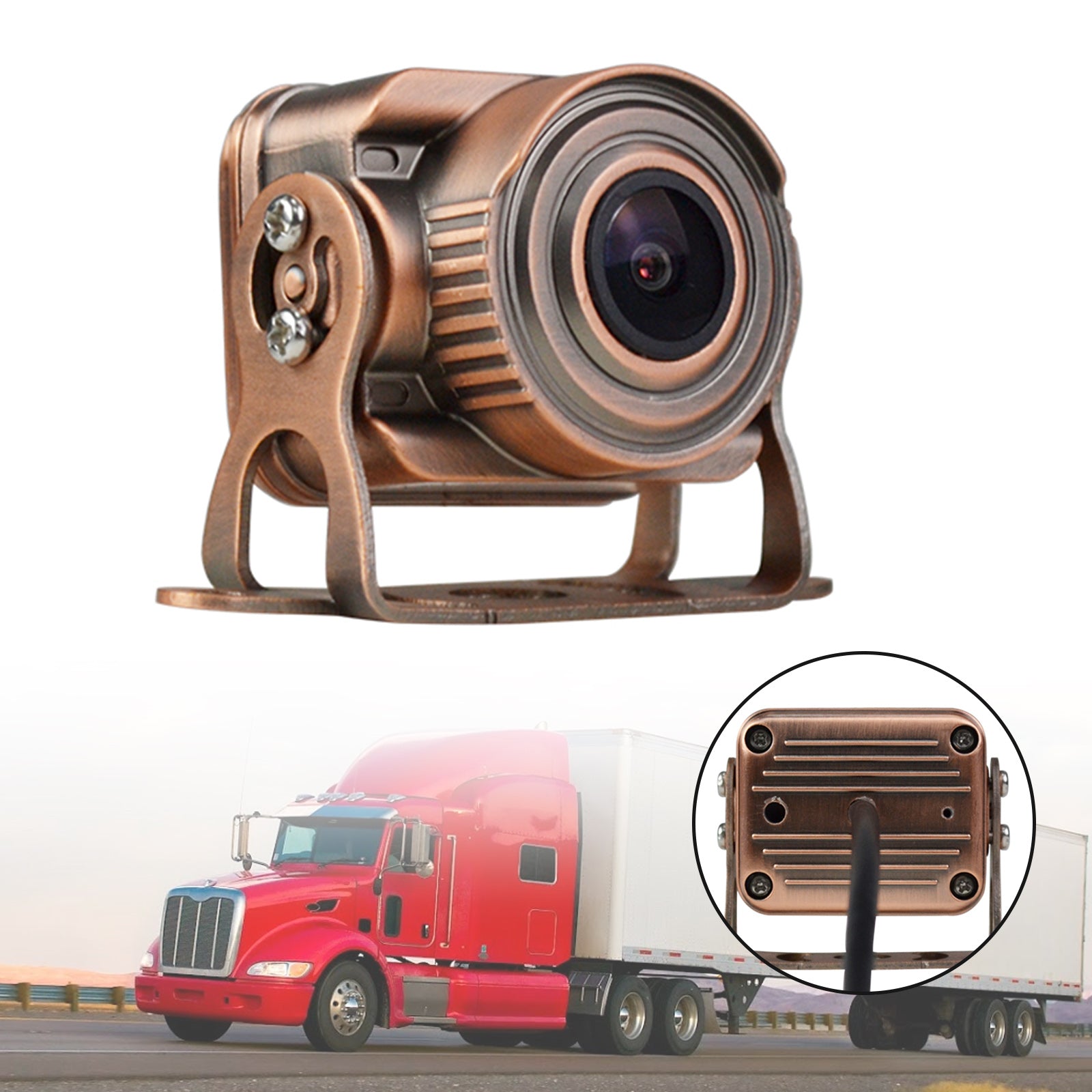 Waterproof Rear View Reverse Backup Camera Night Vision For 12V 24V Bus Truck RV