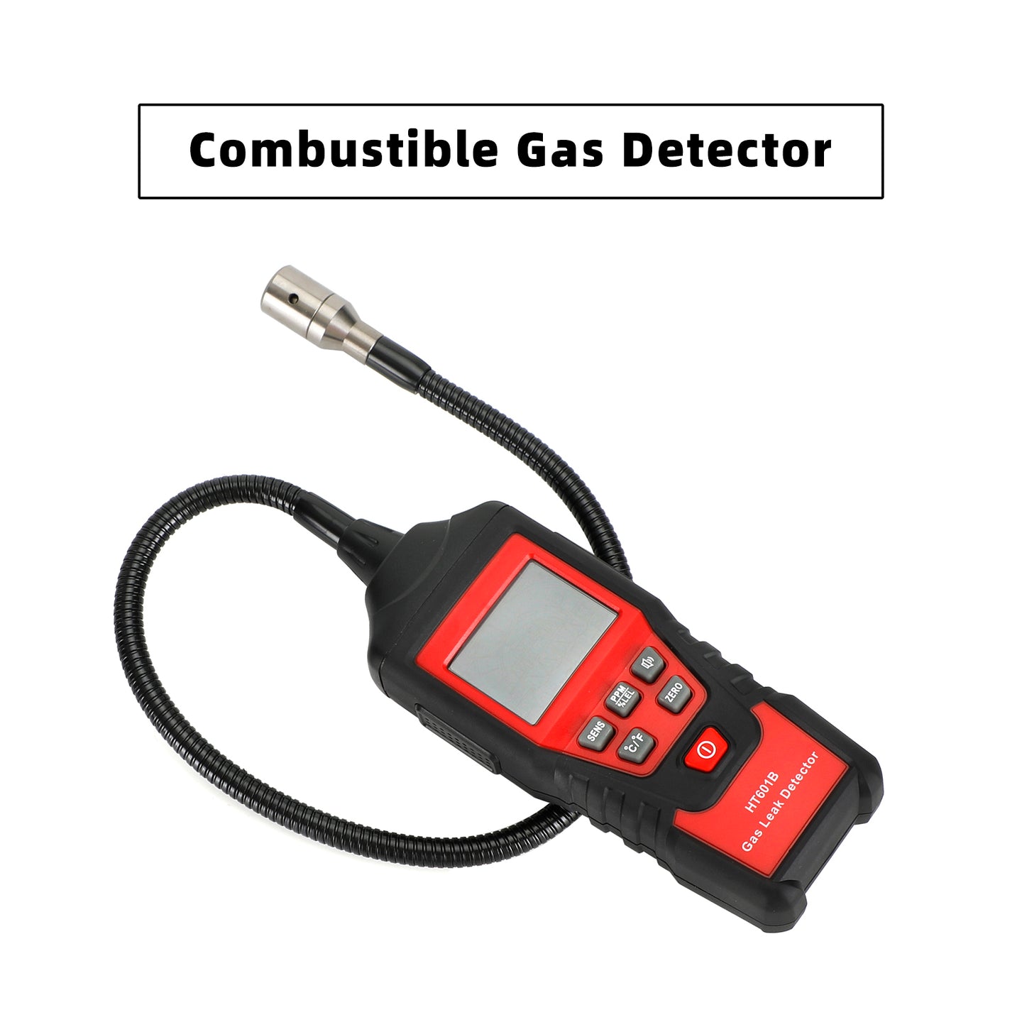 Gas Leak Detector Portable Combustible Gas Detector LCD Tester Visual Leakage