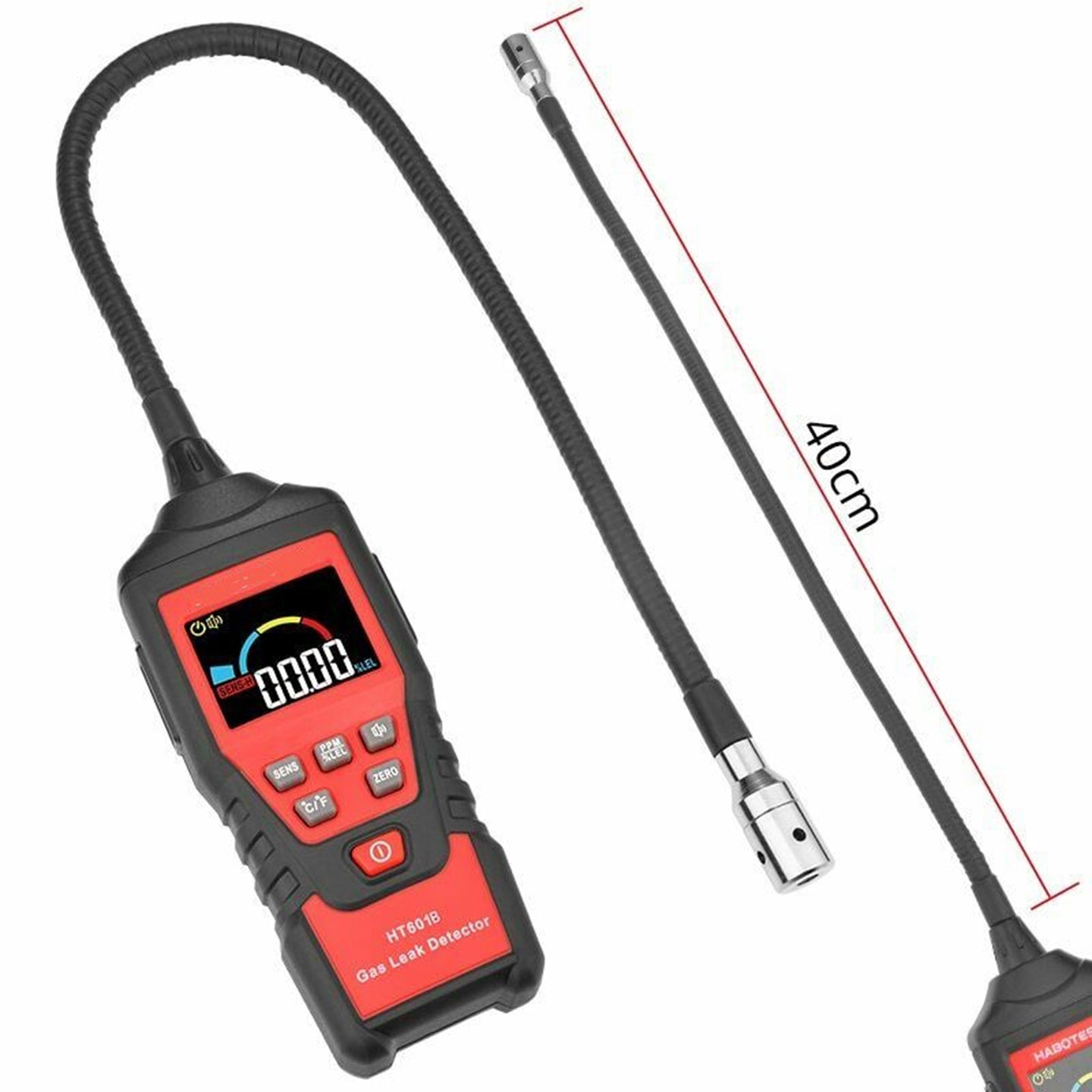 Gas Leak Detector Portable Combustible Gas Detector LCD Tester Visual Leakage