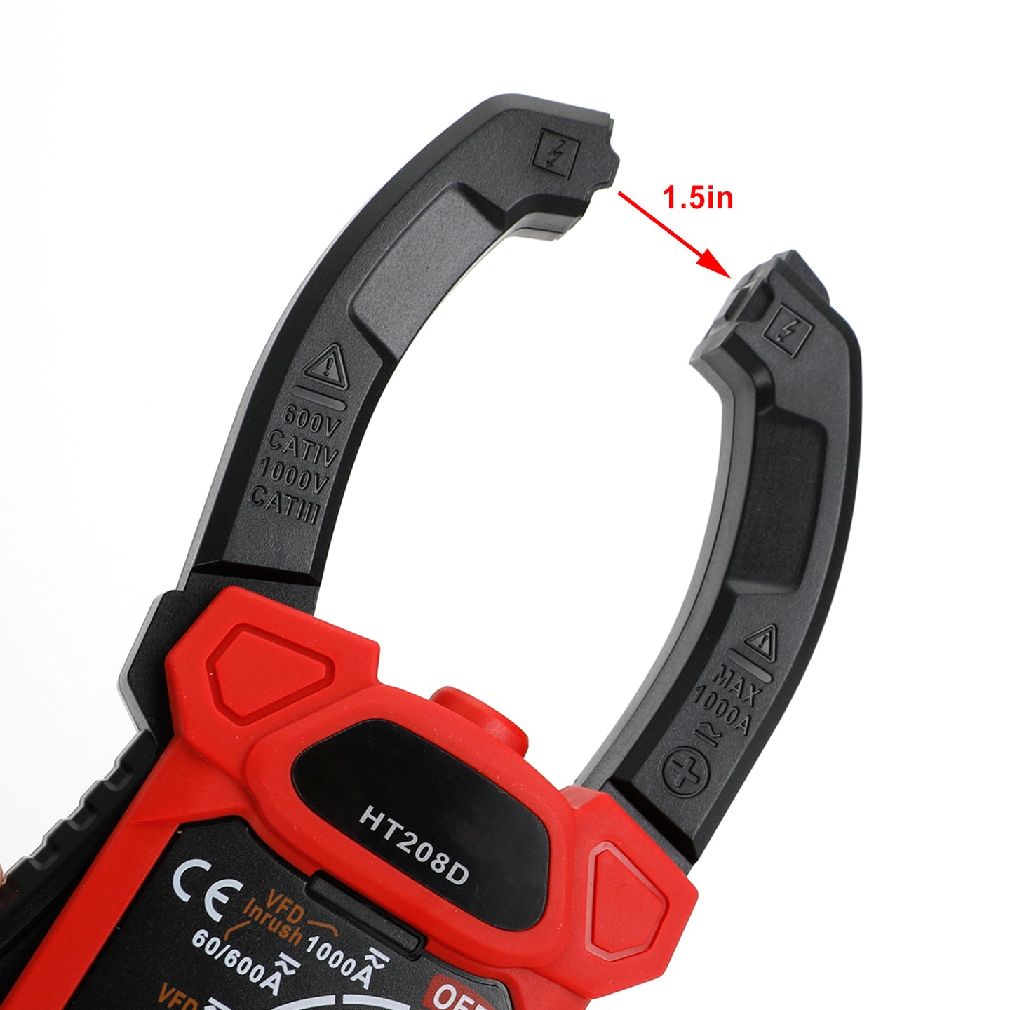 HT208D Clamp Meter AC DC 6000 Counts Current Voltage Resistance Tester UE