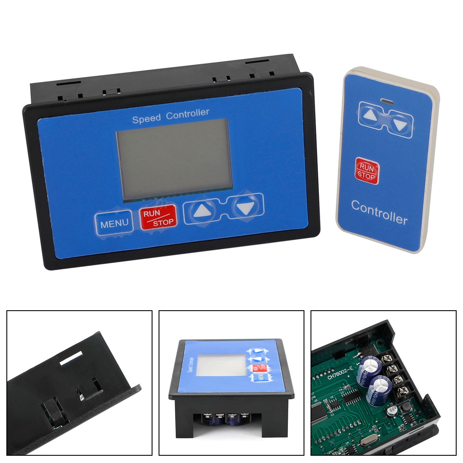 Digital LCD Smart PWM DC Motor Speed Controller Wireless Remote Control 30A UE
